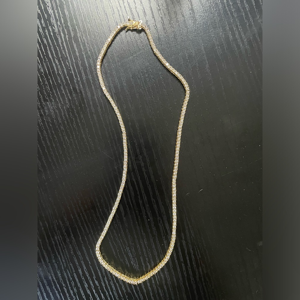 Eugenie Pave Tennis Necklace from Cobblestone Living